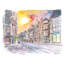 Scottish Sunset In Cockburn Street Edinburgh Print by Martina Bleichner-71199395-71199396