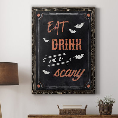 «Be Scary», art textuel sur toile