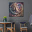 «Peacefull Moon» par Rey Klimt, art mural en métal, 36 po x 36 po-1447880273