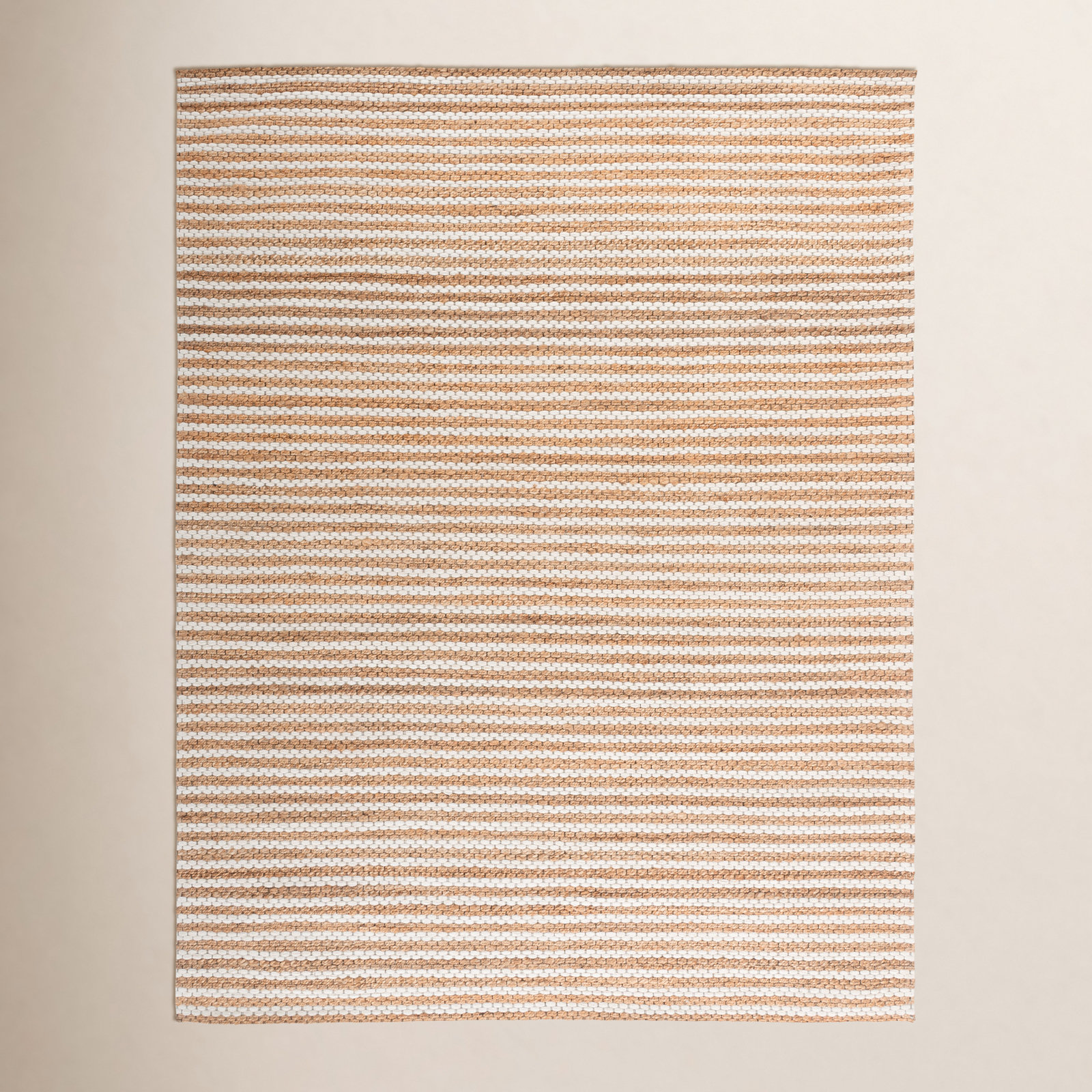 Martha Stewart 9526 Hand Tufted 40% Jute; 40% Wool; 20% Cotton Striped Rug, Rectangle 8' x 10'