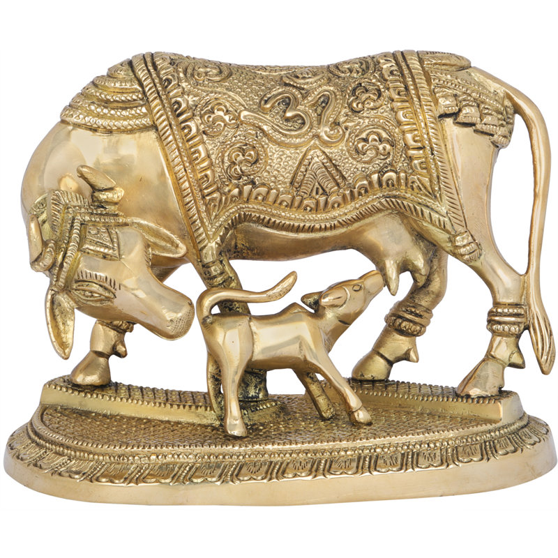 Figurine mère vache avec son veau