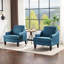  Fauteuil d'appoint à accoudoirs courbés Mid Century Ebern Designs l 30,71 po-370343988