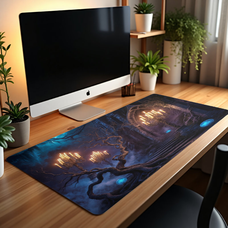 Polyester Desk Pad, 14.4x12.1