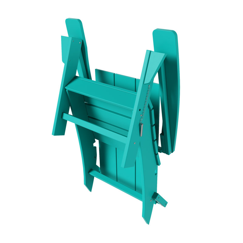 Chaise Adirondack pliante en plastique PEHD Joubert, Turquoise