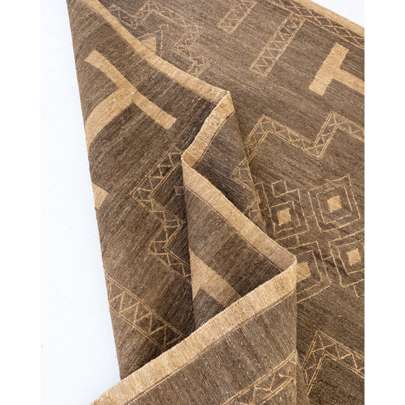 Sienna Handmade Jute Geometric Area Rug, Rectangle 9' x 12'