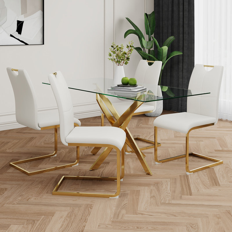 Table en verre de style moderne