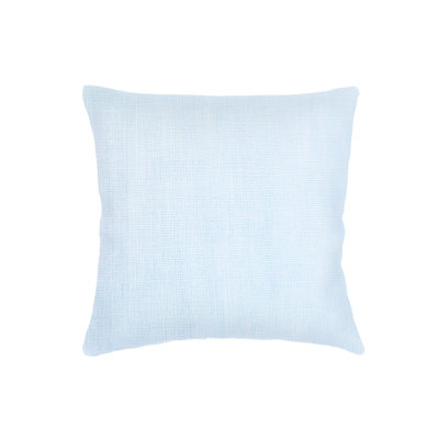 Coussin en lin bleu ciel 24x24