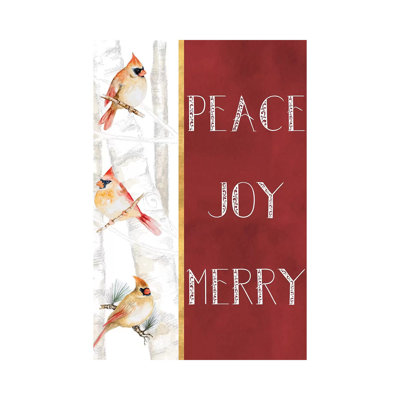 Peace Joy Merry by Janice Gaynor - Wrapped Canvas Print