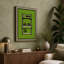Shelving Unit in Green Minimalist 1 Piece Wrapped Canvas Wall Art-1489740558-1489740559