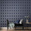 Asian Geometric Metallic Wallpaper Roll-2006493428