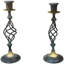 Iron and Copper Candlestick