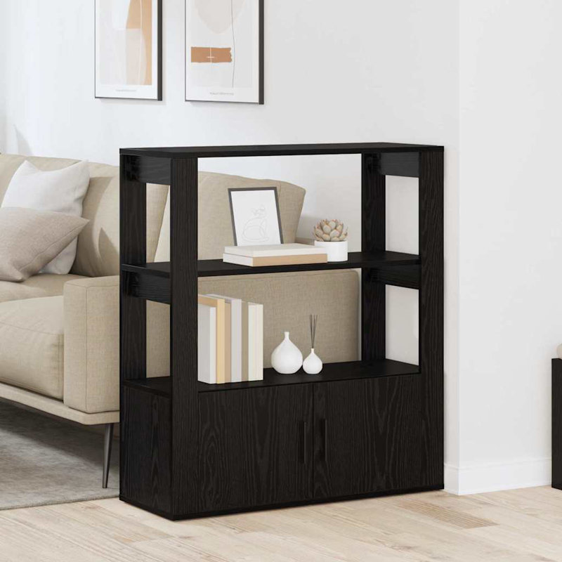 80cm Sideboard, Black Oak