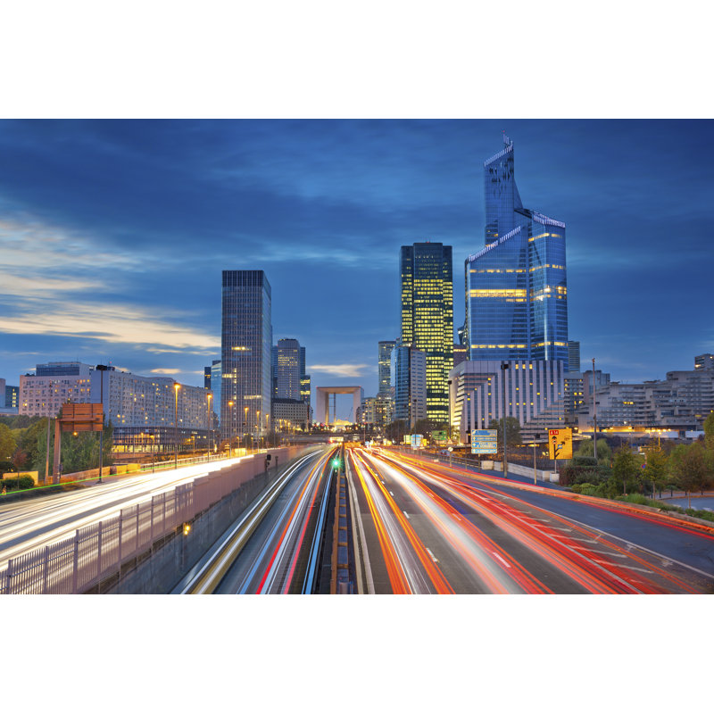 La Defense, Paris - Wrapped Canvas Print, 30cm H x 46cm W