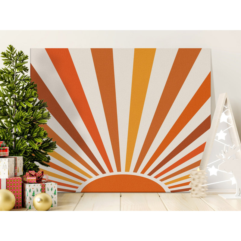 Wrapped Canvas Print Set, 30.48 cm H x 40.64 cm W, Orange/Yellow/Brown