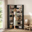 HOMCOM 7 Tiers Corner Bookshelf, 90W x 90D x 180H-2009133903