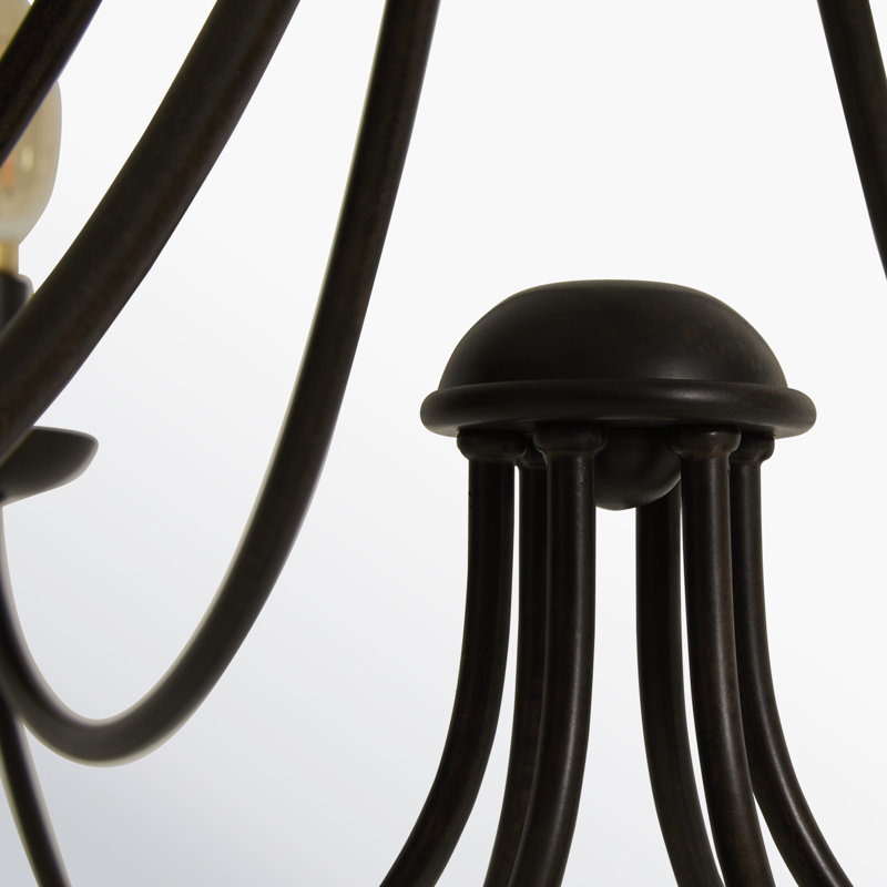 Lustre de style bougie classique Drea, 6 ampoules
