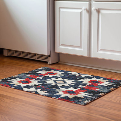Premium Machine Washable Mayfield AMF1893 Aztec Rug