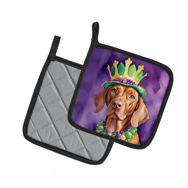 Paire de poignées Vizsla King of Mardi Gras