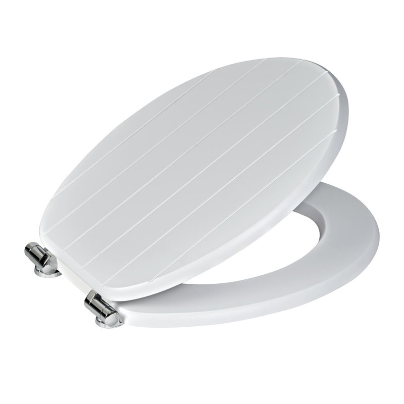 Bellfield Toilet Seat White/Chrome