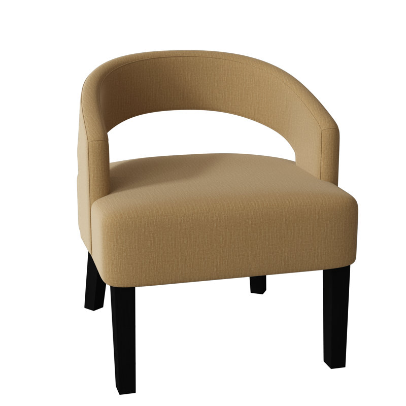Fauteuil demi-tonneau Carly, Saule Key, Noir