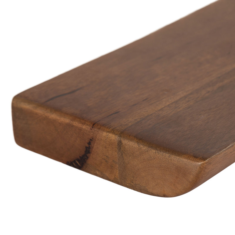 Burena Mango Wood Two-Piece Floating Shelf Set