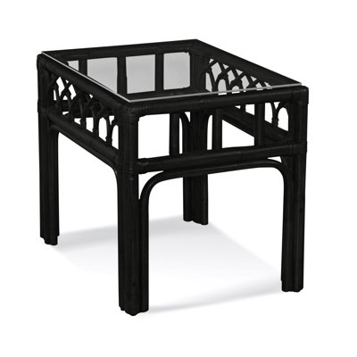Edgewater Glass Top End Table