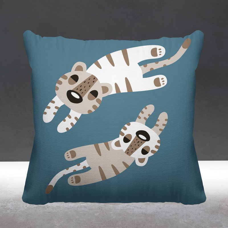 Coussin Jiba, L 15 po x H 15 po, Ardoise