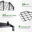 Garden Tool Organizer, Stores Up to 34 Long-handled and Cleaning Tools, 3-Tier Yard Tool Storage Rack