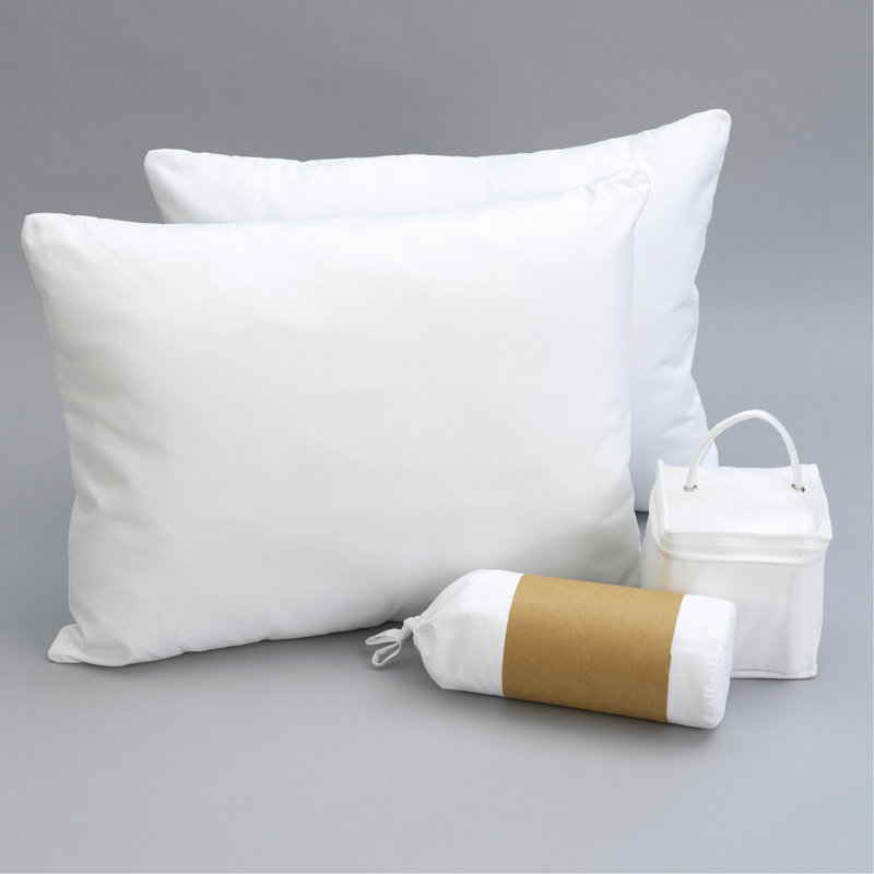 Queen Bedding Package - 2 Pillows, 100% Microfiber Sheets, Mite Mattress Protector White Essentials Sheet , Protects Pet Dander And