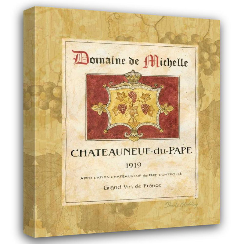 Alcott Hill® Gladding, Pamela Gallery, art sur toile tendue: Chateauneuf du Pape, H 44 po x l 36 po