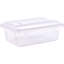 Couvercle rectangulaire transparent en polycarbonate