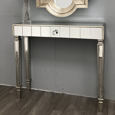 Margarita 91cm Glass Top Console Table