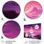Mauve azur, espace désertique II - désert, art mural en métal-1254454819