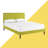 Modway Camille Fabric Platform Bed with Squared Tapered Legs-79311389-79311391