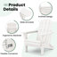 Chaise Adirondack pliable en PEHD Clitheroe-879525384