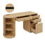 Bureau de direction moderne 57,9 po Mid-Century-1300245900