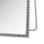 Miroir arqué pleine longueur avec support solide pour les pieds en argent pour le salon