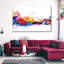 Fumée arc-en-ciel sur toile-1055469653