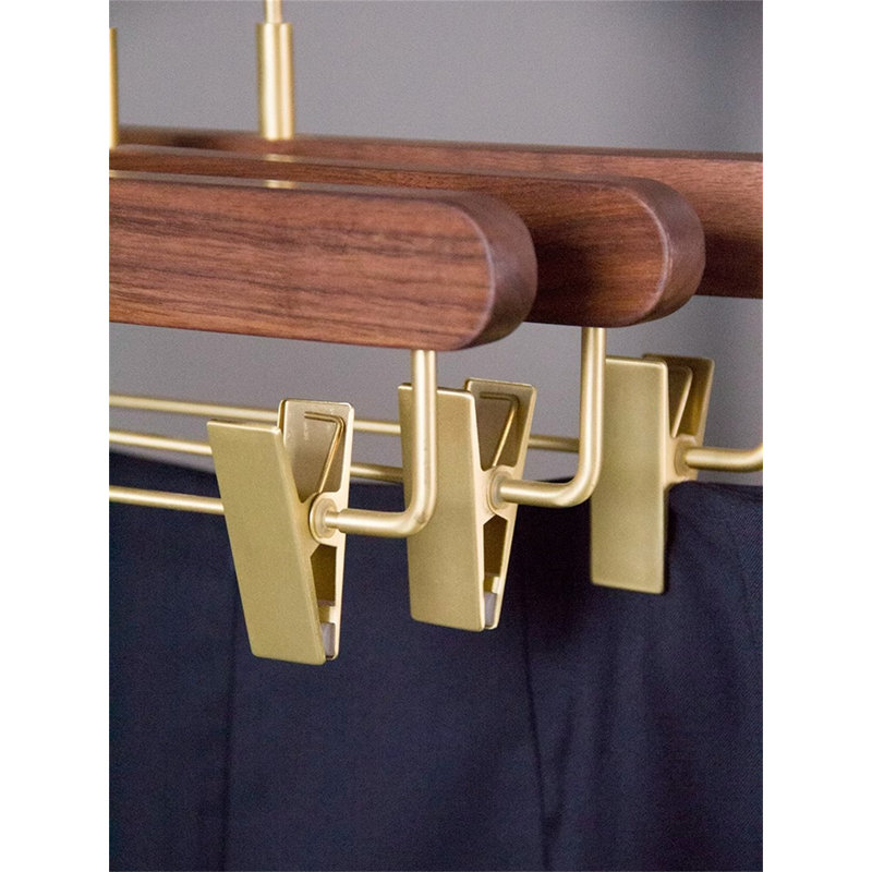 Porte-pantalons en bois massif de haute qualité, 6