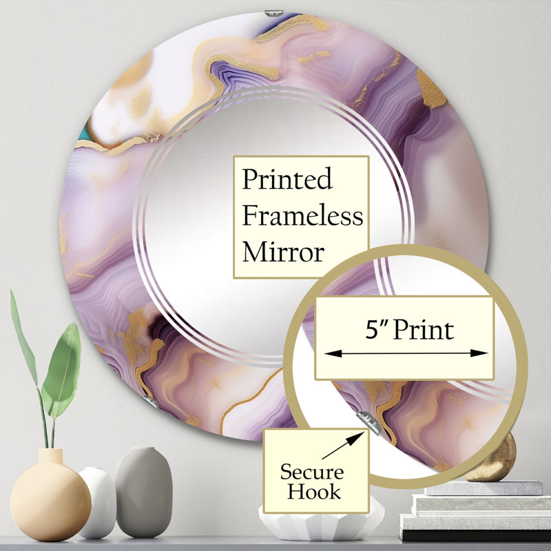 Miroir mural Waltrude, 24 po x 24 po