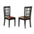 9 Piece Kitchen Table Set Includes a Square Dining Table with Butterfly Leaf and 8 Faux Leather Dining Room Chairs, Black & Cherry
