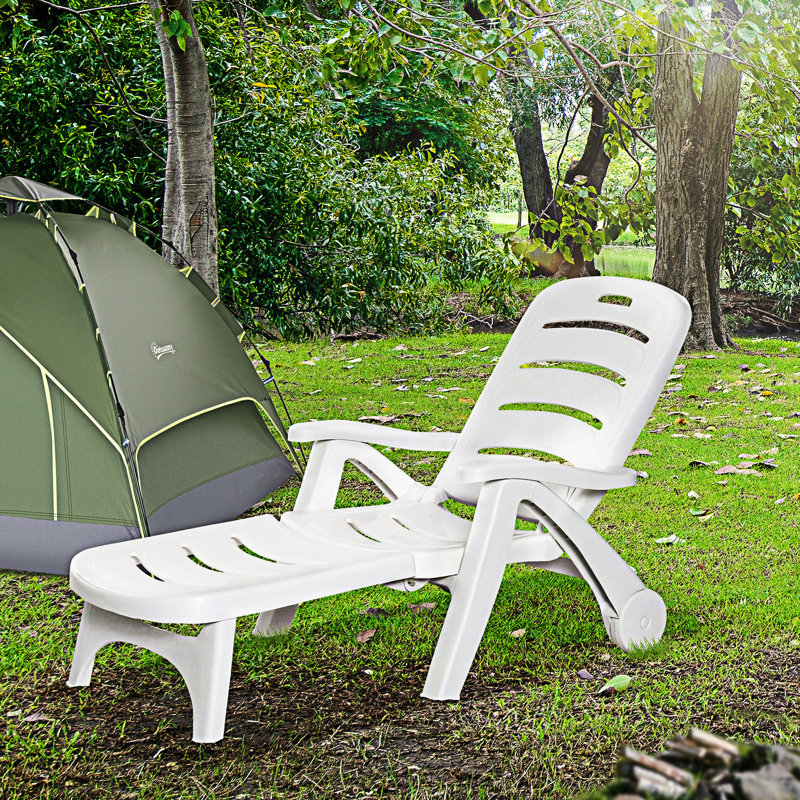Fauteuil de bronzage pliant avec roulettes