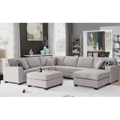 Raimy 7 - Piece Flexible combination Sectional