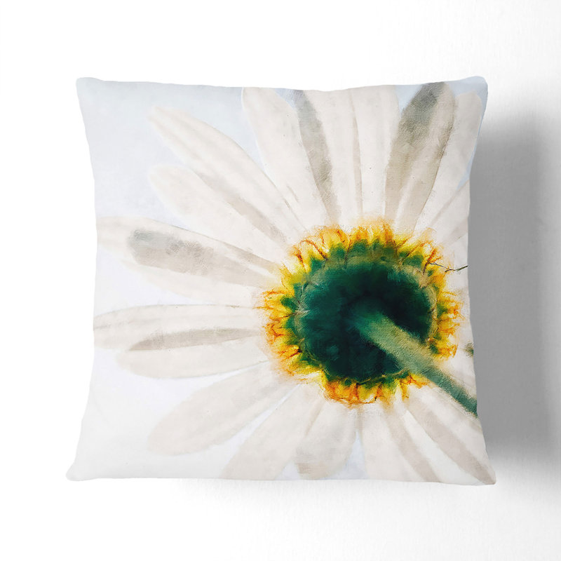 White Daisy Vol.1 Scatter Cushion, 40cm H x 40cm W x 15cm D