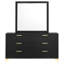 Commode 6 tiroirs avec miroir James
