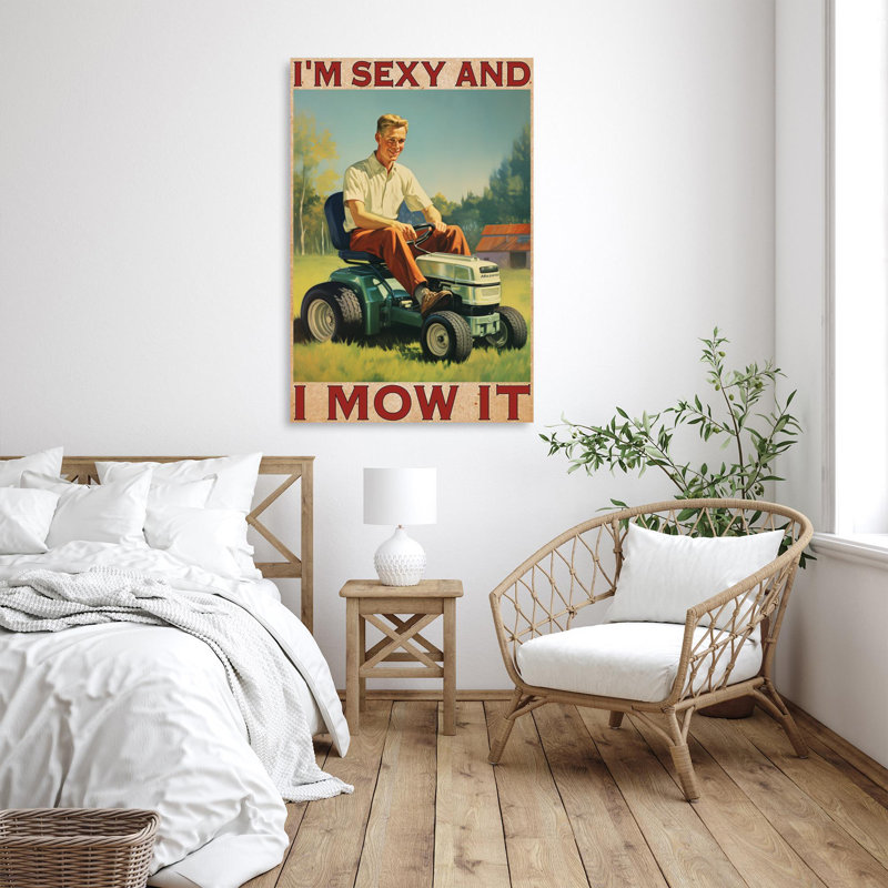 «Jamiyha Im Sexy And I Mow It», reproduction sur toile, H 20 po x l 16 po x P 1,25 po