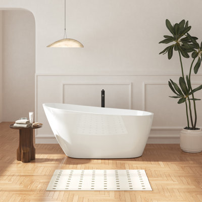 59'' x 28.7'' Freestanding Acrylic Bathtub