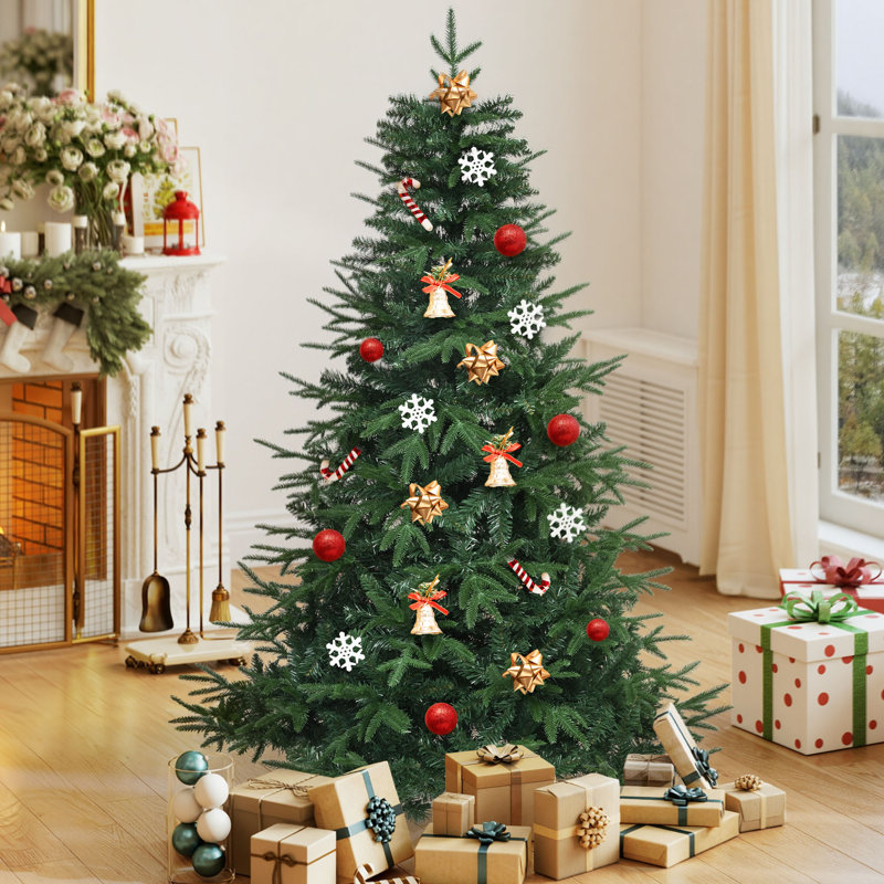 Green Artificial Spruce Christmas Tree with Stand, 5.97' H