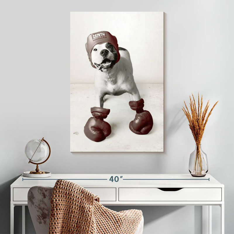 Ketti Boxing Dog, H 30 po x l 20 po
