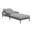 Chaise longue simple inclinable avec coussins 82,5 po Nao